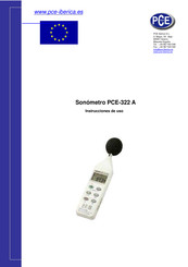 PCE Instruments PCE-322 A Instrucciones De Uso