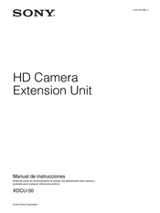 Sony XDCU-50 Manual De Instrucciones