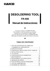 HAKO FR-400 Manual De Instrucciones