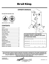 Broil King Smoke Vertical Gas Manual Del Usuario