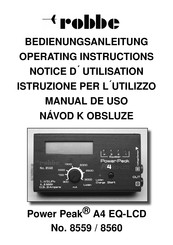 ROBBE Power Peak A4 EQ-LCD 8560 Manual De Uso