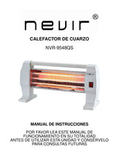 Nevir NVR-9548QS Manual De Instrucciones