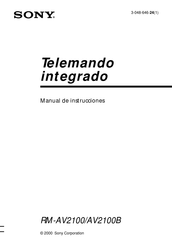 Sony RM-AV2100 Manual De Instrucciones