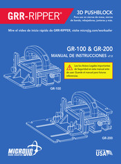 microjig GRR-RIPPER GR-100 Manual De Instrucciones