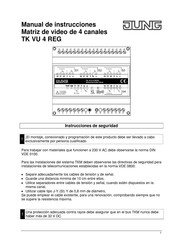 Jung TK VU 4 REG Manual De Instrucciones