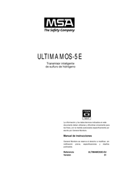 MSA ULTIMAMOS-5E Manual De Instrucciones