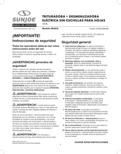 sunjoe SDJ616 Manual Del Operador