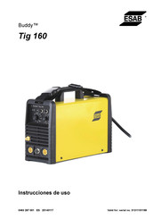 Esab Buddy Tig 160 Instrucciones De Uso