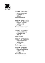 OHAUS T72XW Manual De Instrucciones