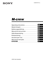 Sony M-crew MDS-PC3 Manual De Instrucciones