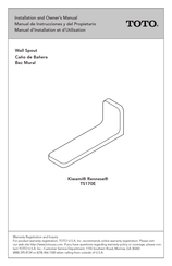 Toto Kiwami Rennese TS170E Manual De Instrucciones Y Del Propietario