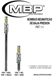 MBP Spray Equipment PAT 1 BSLX Manual De Instrucciones