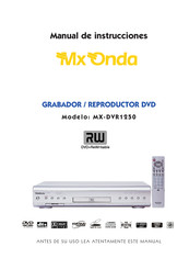 Mx Onda MX-DVR1250 Manual De Instrucciones