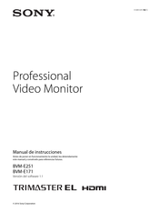 Sony BVM-E251 Manual De Instrucciones