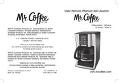 MrCoffee SJX Serie Manual Del Usuario