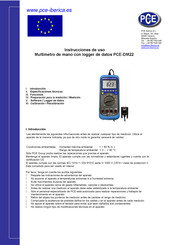 PCE Instruments PCE-DM22 Instrucciones De Uso