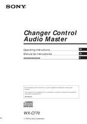 Sony WX-C770 Manual De Instrucciones