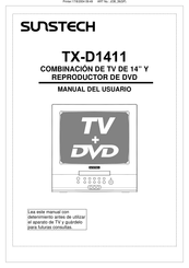 Sunstech TX-D1411 Manual Del Usuario