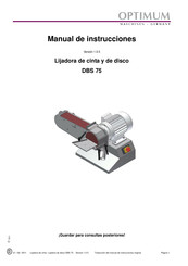 Optimum DBS 75 Manual De Instrucciones