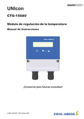 ZIEHL-ABEGG UNIcon CTG-150AV Manual De Instrucciones