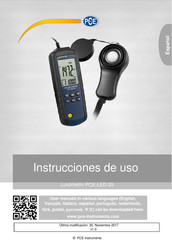 PCE Instruments PCE-LED 20 Instrucciones De Uso