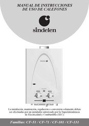 Sindelen CF-131 Manual De Instrucciones