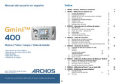 Archos Gmini 400 Manual Del Usuario