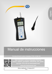 PCE Instruments PCE-COM20 Manual De Instrucciones