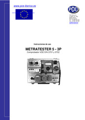 PCE Instruments METRATESTER 5 - 3P Instrucciones De Uso