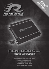 Renegade REN1000S Mk3 Manual De Uso