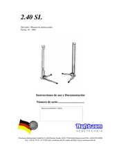 Nussbaum 2.40 SL Manual De Instrucciones