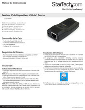 StarTech.com USB1000IP Manual De Instrucciones