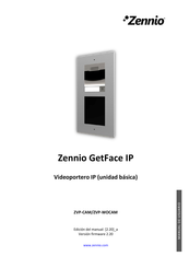 Zennio GetFace IP ZVP-WOCAM Manual De Usuario