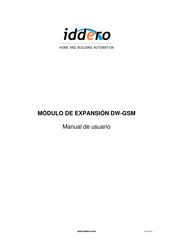 Iddero DW-GSM Manual De Usuario