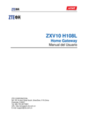 ZTE ZXV10 H108L Manual Del Usuario