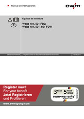 EWM Wega 501 FDW Manual De Instrucciones