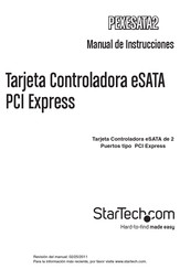 StarTech.com PEXESATA2 Manual De Instrucciones