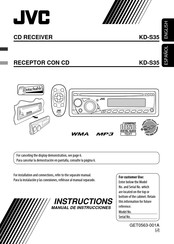 JVC KD-S35 Manual De Instrucciones