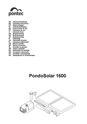 Pontec PondoSolar 1600 Instrucciones De Uso