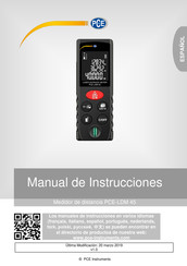 PCE Instruments PCE-LDM 45 Manual De Instrucciones