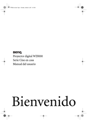 BenQ W20000 Manual Del Usuario