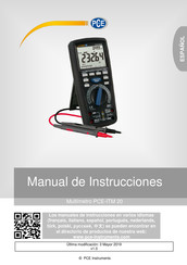 PCE Instruments PCE-ITM 20 Manual De Instrucciones