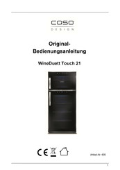 Caso WineDuett Touch 21 Manual De Instrucciones