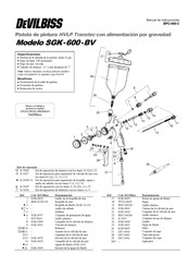 Devilbiss SGK-600-BV Manual De Instrucciones