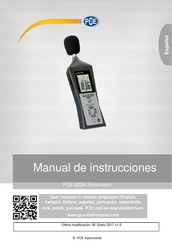 PCE Instruments PCE-322A Manual De Instrucciones