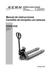 KERN VHE Serie Manual De Instrucciones