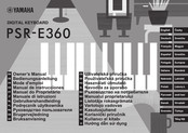 Yamaha PSR-360 Manual De Instrucciones