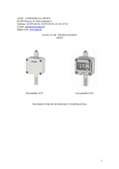 APAR AR252 Manual De Instrucciones