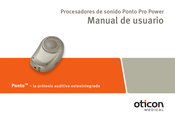 Oticon Ponto Pro Power Manual De Usuario