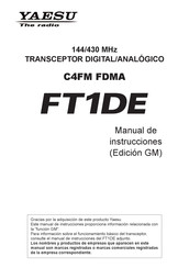 Yaesu FT1DE Manual De Instrucciones